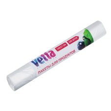 Пакеты для продуктов, 100шт, 24x37см, в рулонах VETTA